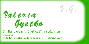 valeria gyetko business card